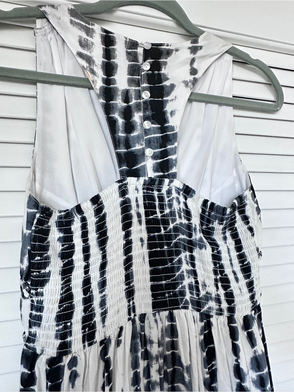 Japna Black and White Tie-Dye Maxi Dress size S - Picture 6 of 16